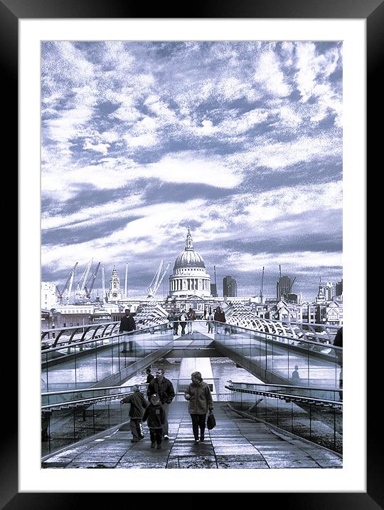 St Pauls Cathedral Framed Mounted Print by Jonathan Pankhurst