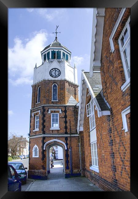 Burnham on Crouch Clock tower Framed Print by David French
