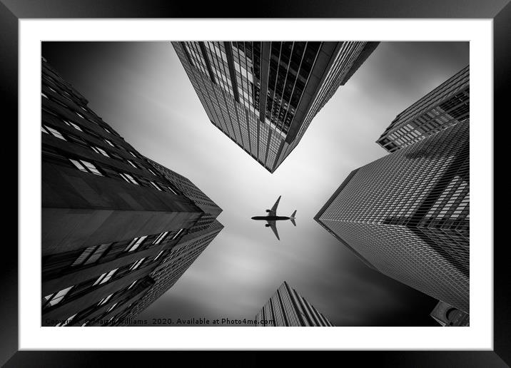 Fly By Framed Mounted Print by Martin Williams