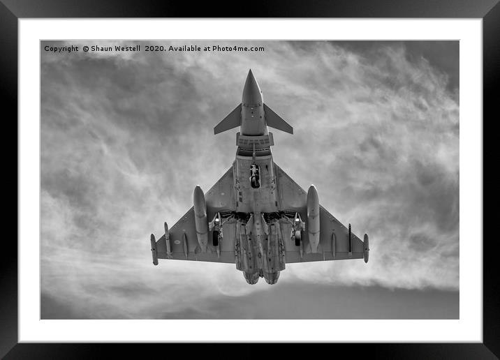 "  Typhoon Approach " Framed Mounted Print by Shaun Westell