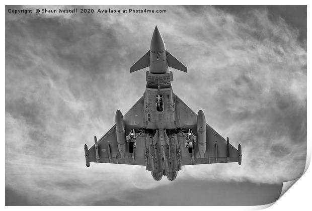 "  Typhoon Approach " Print by Shaun Westell