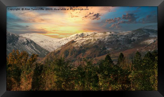 Lake district landscape Framed Print by Alan Tunnicliffe