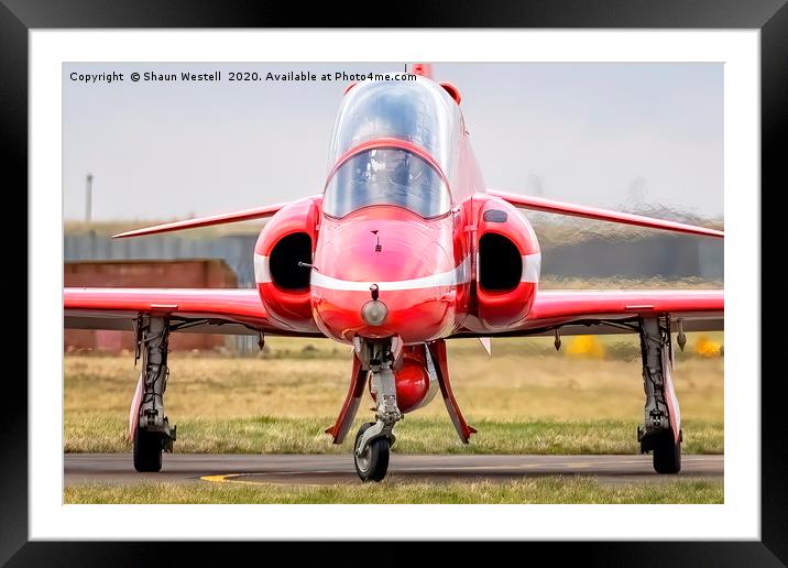 " ECLAT " - Royal Air Force Red Arrows  Framed Mounted Print by Shaun Westell