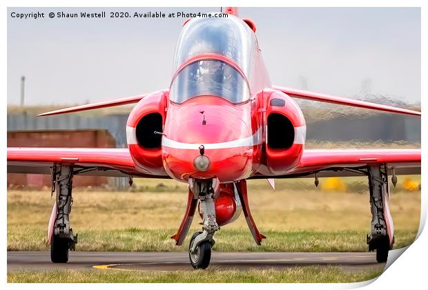 " ECLAT " - Royal Air Force Red Arrows  Print by Shaun Westell