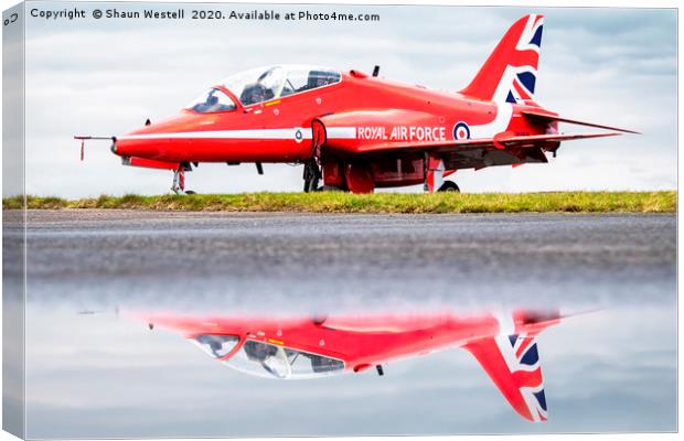" Reflections - The Red Arrows " Canvas Print by Shaun Westell
