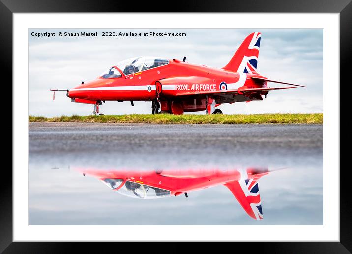 " Reflections - The Red Arrows " Framed Mounted Print by Shaun Westell