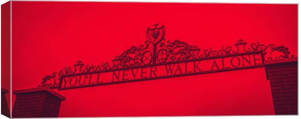 Shankly Gates duotone Canvas Print by Jason Wells