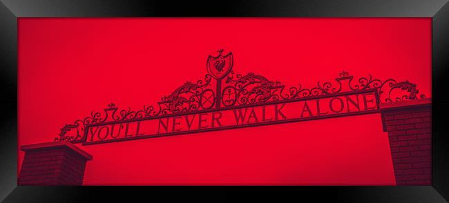 Shankly Gates duotone Framed Print by Jason Wells