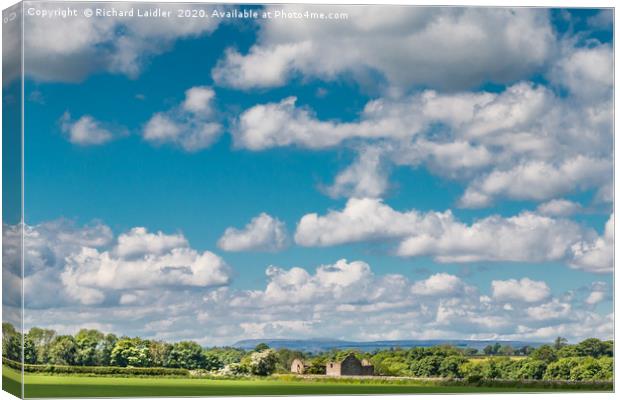 Huge Sky over Thorpe, Lower Teesdale Canvas Print by Richard Laidler