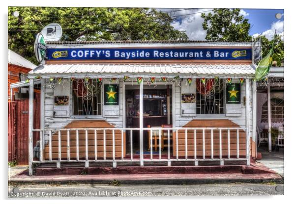 Bridgetown Barbados Bar Acrylic by David Pyatt