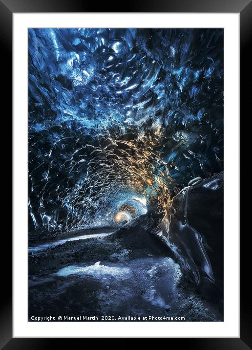Ice Cave Addicted Framed Mounted Print by Manuel Martin