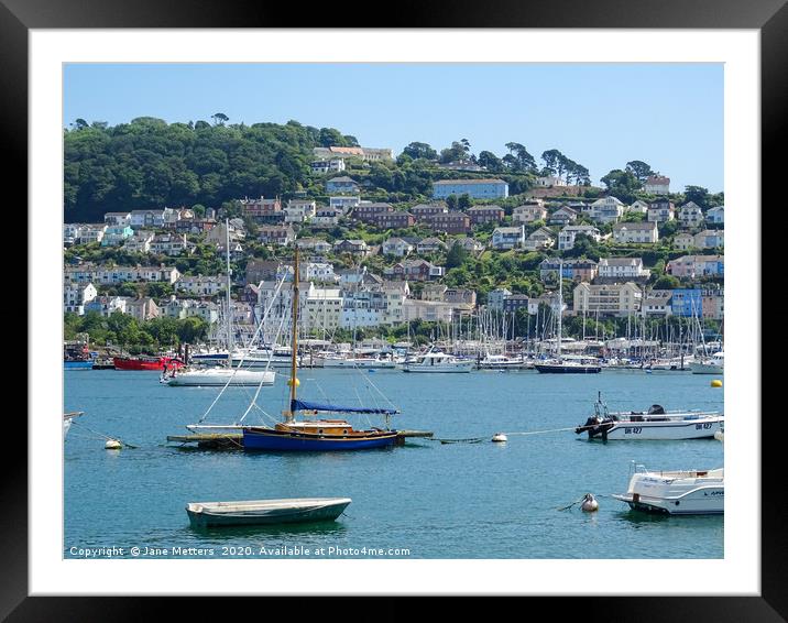 Dartmouth in the Sunshine Framed Mounted Print by Jane Metters