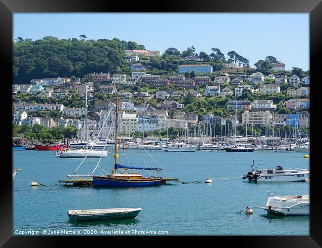 Dartmouth in the Sunshine Framed Print by Jane Metters