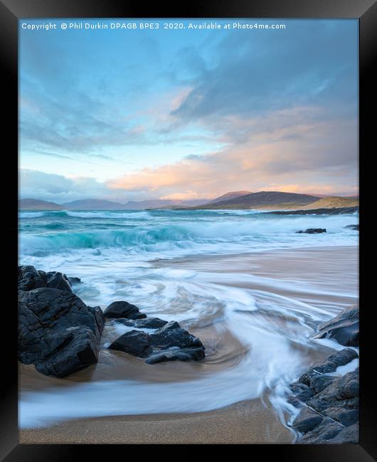 Isle of Harris - The Small Beach Framed Print by Phil Durkin DPAGB BPE4