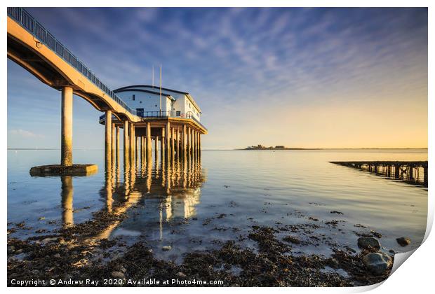 RNLI Station (Roa Island) Print by Andrew Ray