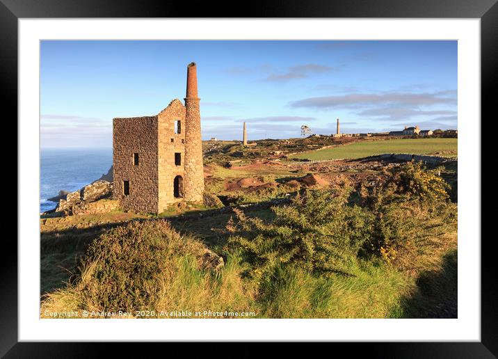 Morning at Wheal Owles Framed Mounted Print by Andrew Ray