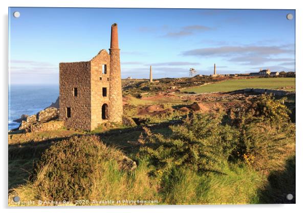 Morning at Wheal Owles Acrylic by Andrew Ray