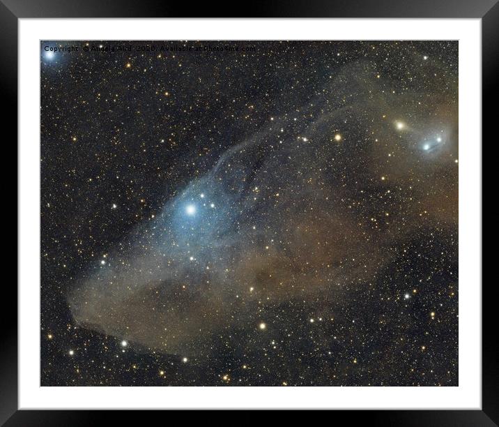 blue horsehead nebula, astrophotography, dso, spac Framed Mounted Print by Angela Aird