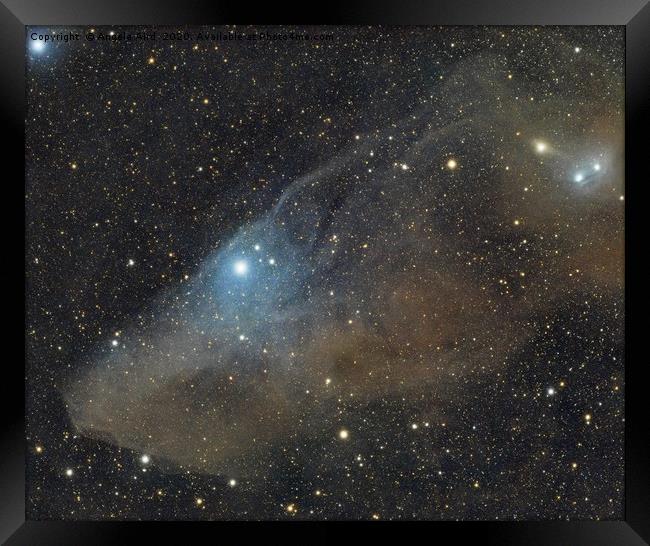 blue horsehead nebula, astrophotography, dso, spac Framed Print by Angela Aird