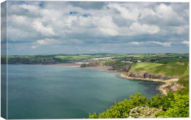 Little Haven and Broad Haven, Pembrokeshire, Wales Canvas Print by Colin Allen