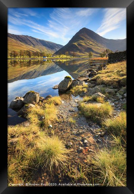 Towards Fleetwith Pike Framed Print by Andrew Ray