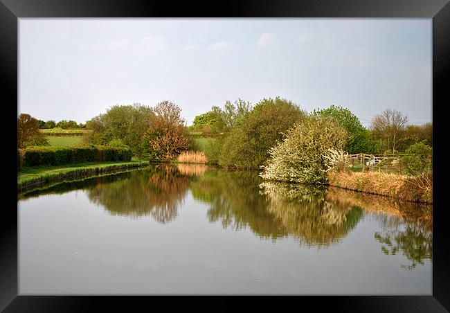 Canal Reflections Framed Print by graham young