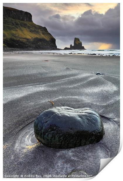 Talisker Beach Print by Andrew Ray