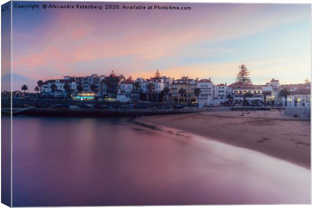 Cascais, Portugal at sunset Canvas Print by Alexandre Rotenberg