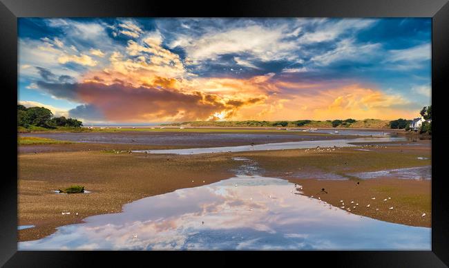 Newport Estuary, Pembrokeshire, Wales, UK Framed Print by Mark Llewellyn