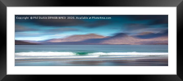 Luskentyre Beach - Outer Hebrides ICM  Framed Mounted Print by Phil Durkin DPAGB BPE4