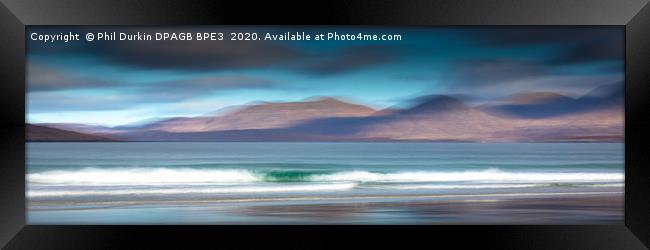 Luskentyre Beach - Outer Hebrides ICM  Framed Print by Phil Durkin DPAGB BPE4