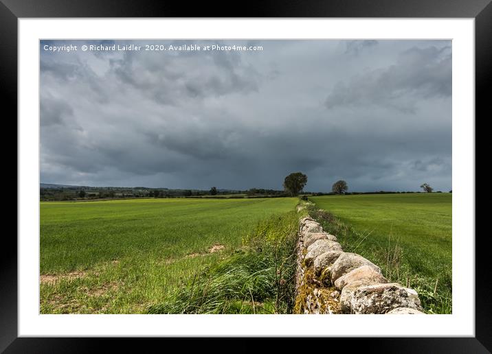 Wall to the Squall Framed Mounted Print by Richard Laidler