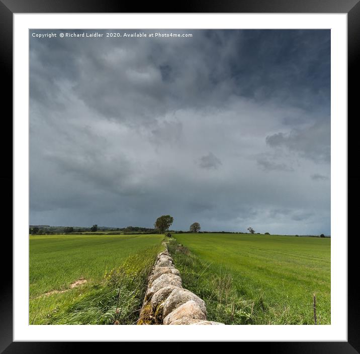 Wall to the Squall Panorama Framed Mounted Print by Richard Laidler