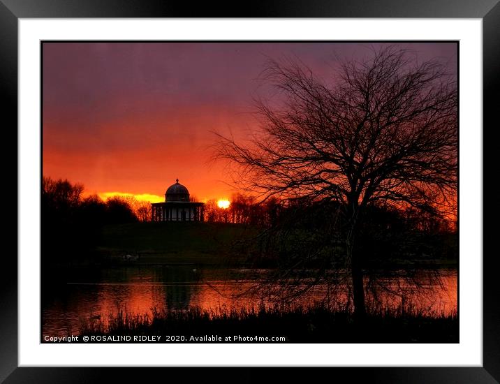 "Sundown by Minerva" Framed Mounted Print by ROS RIDLEY