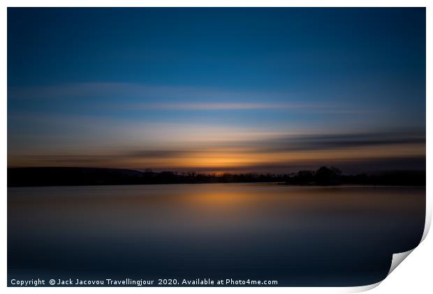 Blury sunset  Print by Jack Jacovou Travellingjour