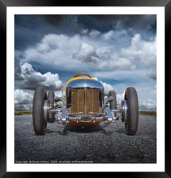 Roadster Framed Mounted Print by Derek Hickey