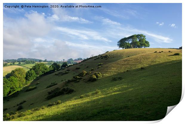 Mid Devon Hills Print by Pete Hemington