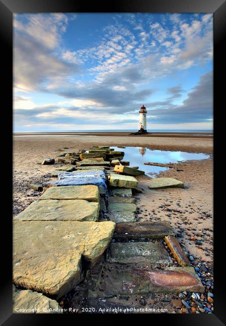 Path To Lighthouse Framed Print by Andrew Ray