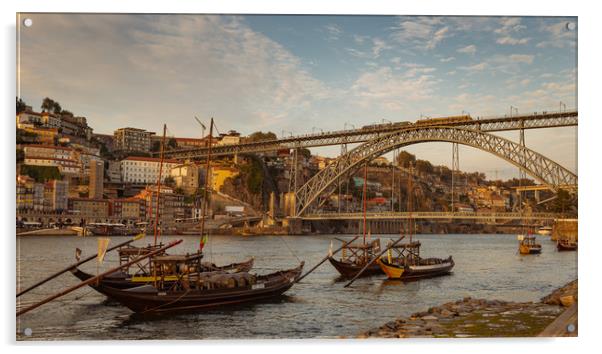 Golden Hour Porto Acrylic by Steven Lennie
