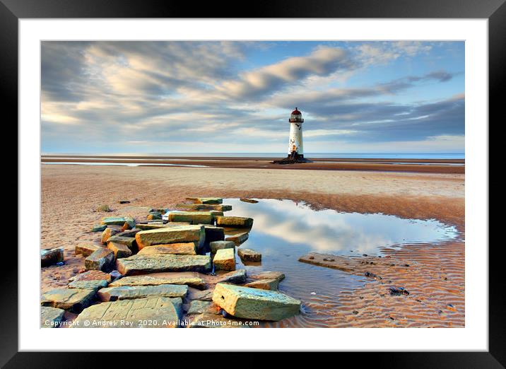 Talacre Beach Framed Mounted Print by Andrew Ray