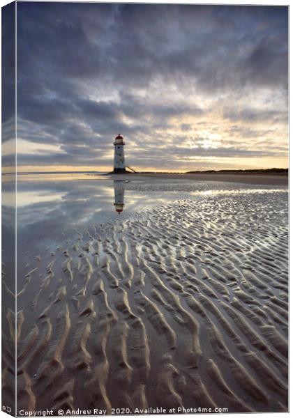 Point of Ayr Lighthouse Canvas Print by Andrew Ray