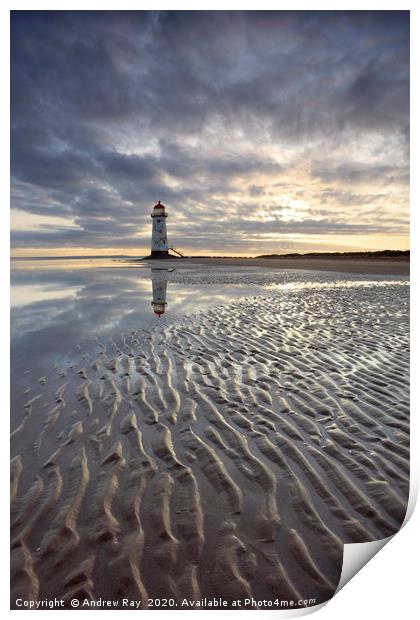 Point of Ayr Lighthouse Print by Andrew Ray