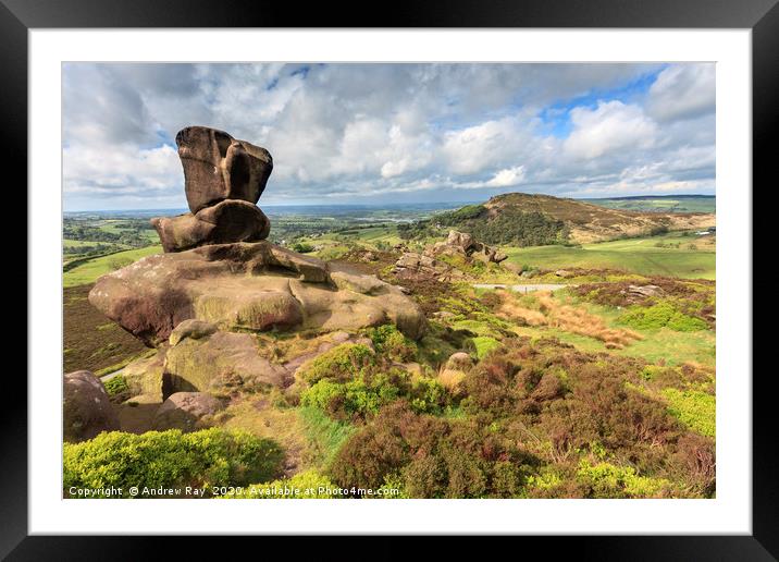 Ramshaw Rocks Framed Mounted Print by Andrew Ray
