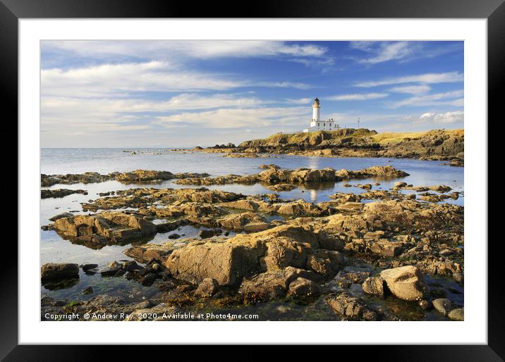 Turnberry Lighthouse Framed Mounted Print by Andrew Ray