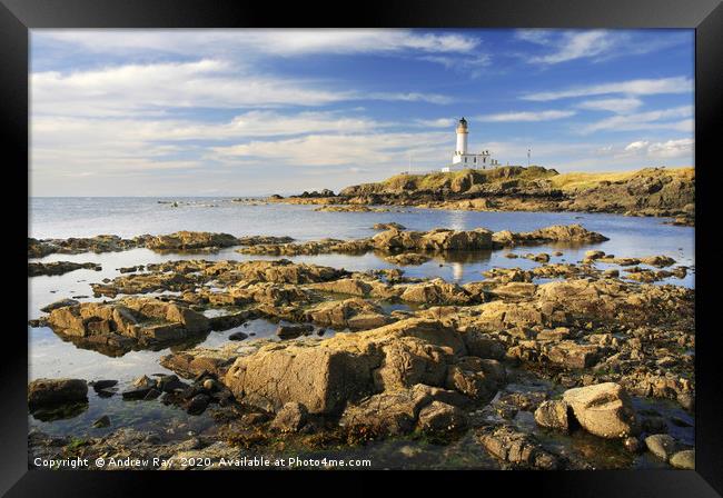 Turnberry Lighthouse Framed Print by Andrew Ray