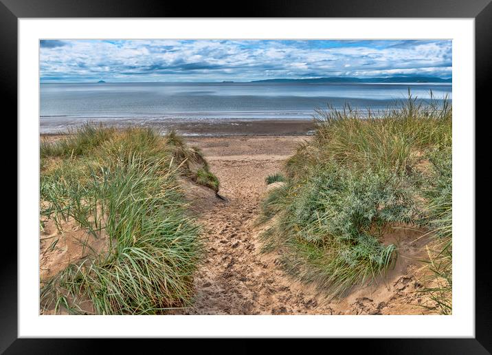 Irvine Beach  Framed Mounted Print by Valerie Paterson