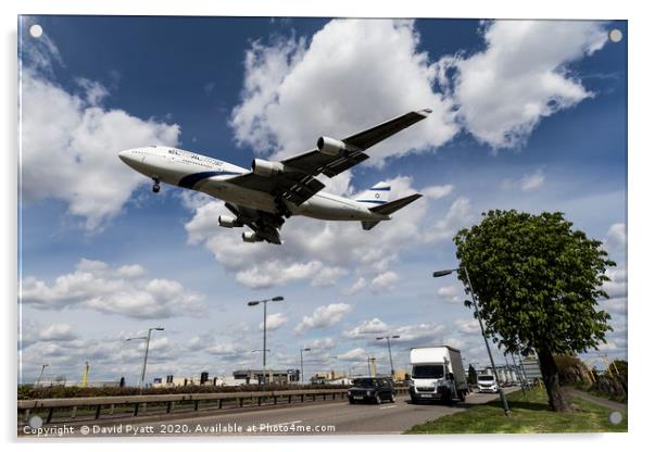 El Al Boeing 747 Acrylic by David Pyatt