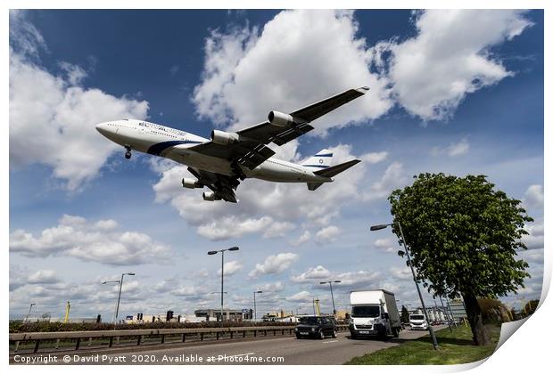 El Al Boeing 747 Print by David Pyatt