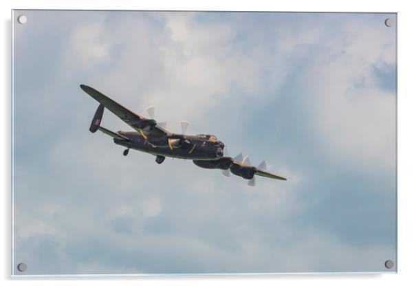 Avro Lancaster Acrylic by Ernie Jordan