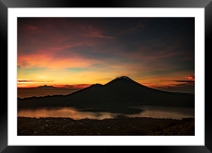 Volcanic Sunrise Framed Mounted Print by Ben Griffin